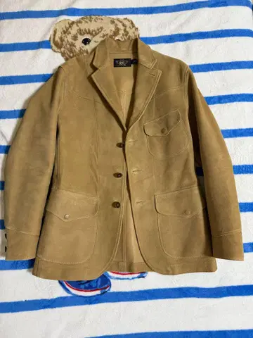 RRL 베이지 스웨이드 커버올 S 사이즈