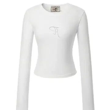 threetimes 화이트 긴팔 상의 S