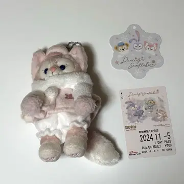 리나벨 봉제 인형 배지 댄싱 스노우 플레이크 리조라 프리 티켓