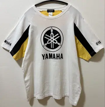 90s 90년대 YAMAHA 야마하 프론트 빅 로고 티셔츠 래글런 사양