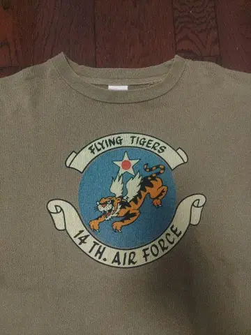 REAL McCOY'S flying tigers 14주년 티셔츠 M
