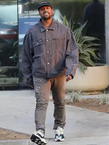 Yeezy SEASON 5 다크 그레이 데님 자켓 M