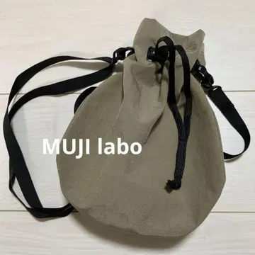 무인양품 Labo 립플 나일론 복조리 사코슈 숄더백 베이지