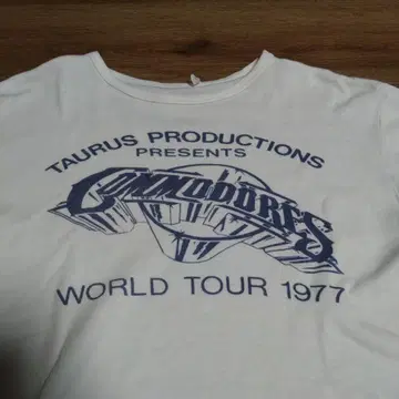 빈티지 Commodores World Tour 1977 티셔츠