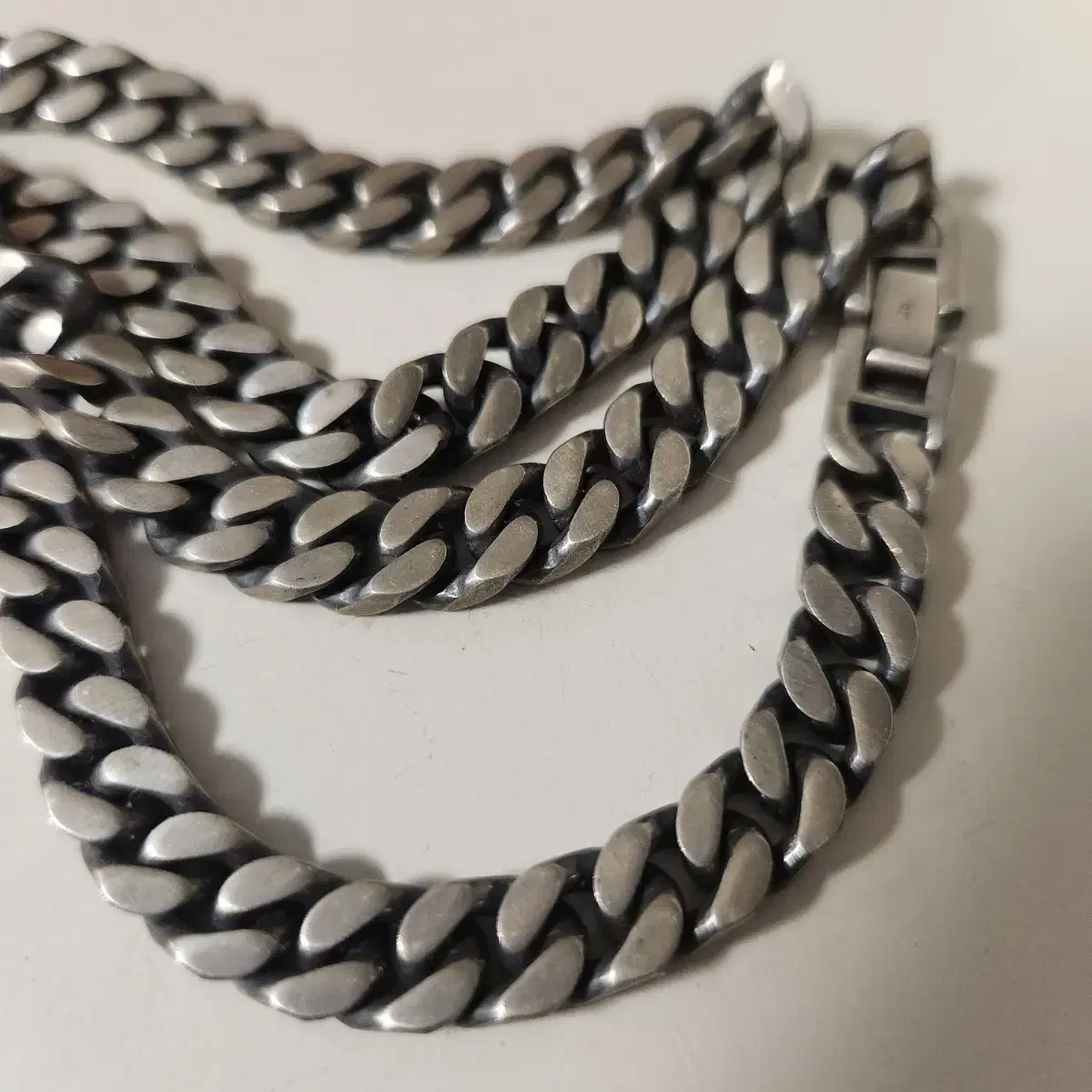 Aekki Dry Matte Chain Necklace NO. 8.5 Silver 925