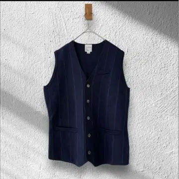 THE SUIT COMPANY 니트 베스트 V넥 프론트 버튼 M 사이즈