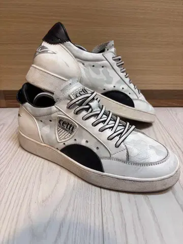 cetti 카모플라주 스니커즈 화이트/블랙 사이즈 41