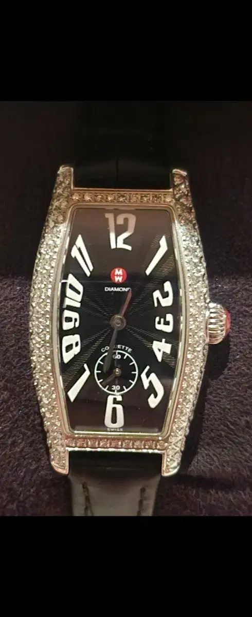 Michelle Watch Quartz Natural Diamond Original Setting Women's