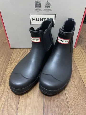 Hunter ORIGINAL CHELSEA 레인부츠 사이드 고어 러버