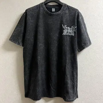 YUNGBLUD 영 브래드 빈티지 가공 락 밴딩 티셔츠