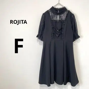 로지타 레이스 옷깃 원피스 블랙 F 반팔 지뢰계 양산형 걸리시 스타일