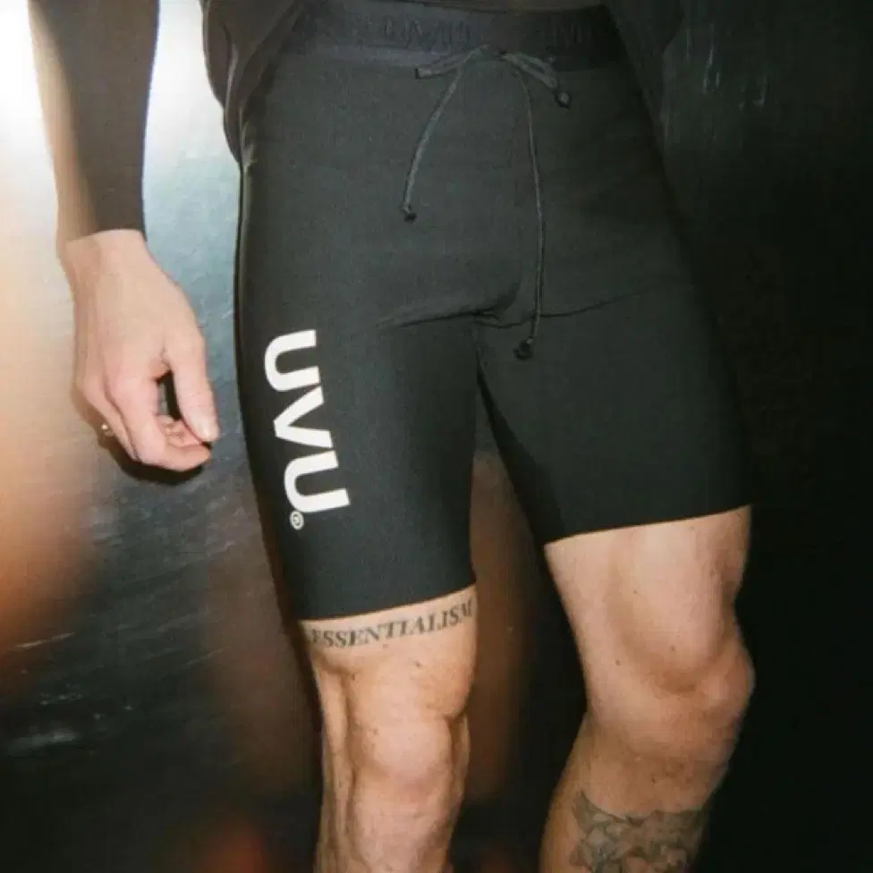 UVU Half Tights Black, Size L, with Tag #uvu,#uvu타이즈,#러닝