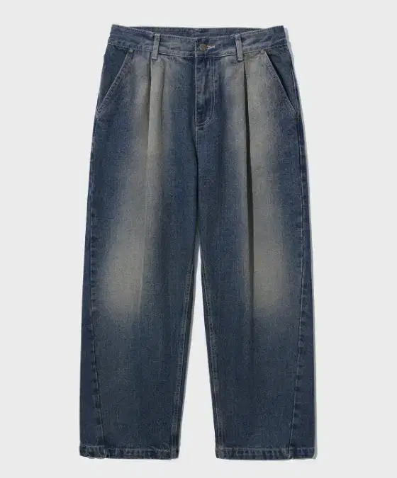 Jemut Liquid Wide Balloon Denim Pants Western Blue 30