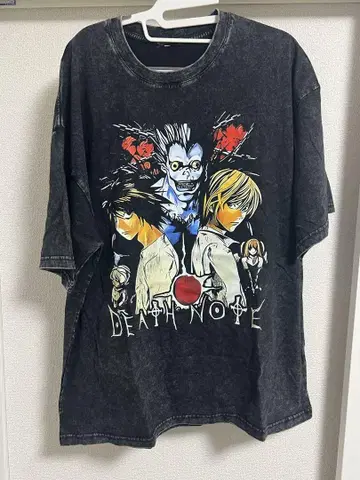 데스노트 DEATHNOTE 빈티지 가공 티셔츠 XL 사이즈