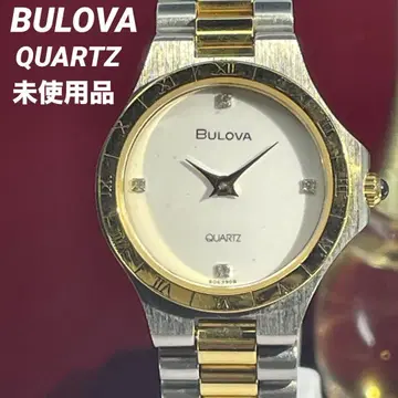 80년대 고급 미사용 BULOVA 브로바 QUARTZ 정품 벨트 손목시계
