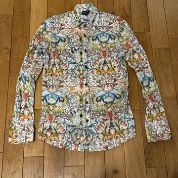 Just Cavalli 꽃무늬 긴팔 셔츠 46 미사용