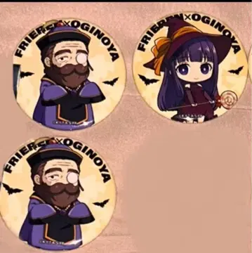 페른 덴켄 캔뱃지 할로윈 오기노야 가마메시 카페 3개 세트