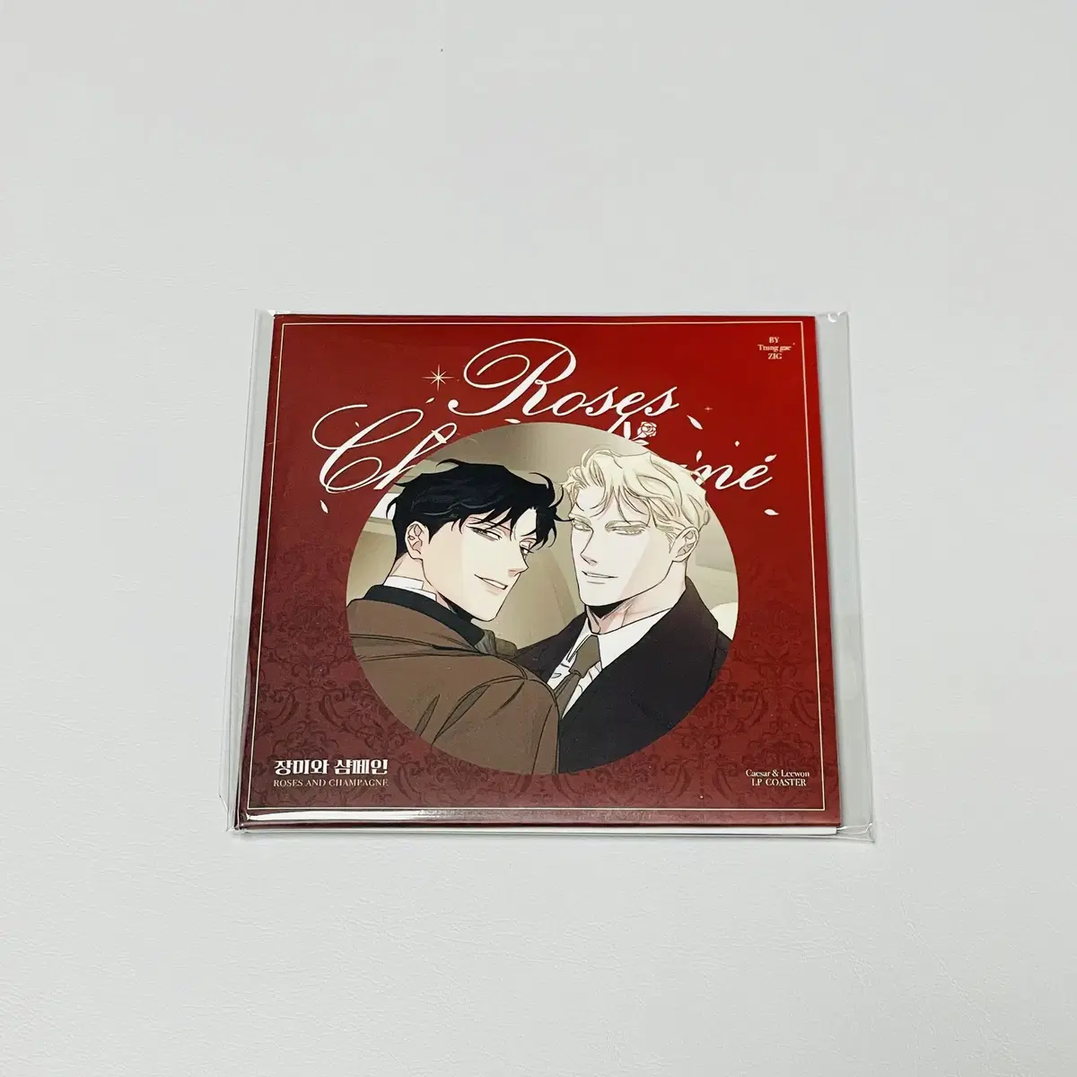 Rose and Champagne Jang-Champagne LP Coaster