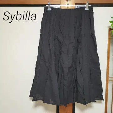 Sybilla 시빌라 블랙 검정 스커트 일본제 심플