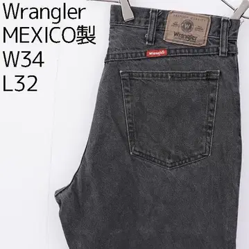 Wrangler 랭글러 W34 블랙 데님 하의 블랙 12470