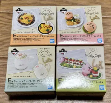 별의 커비 커비 카페 제일복권 E상 피규어 참 4종 세트