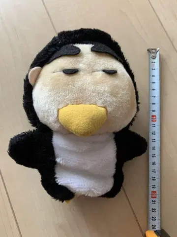 레트로 크레용 신짱 옷 갈아입기 봉제 인형 펭귄 인형옷