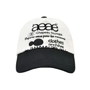 aeae 캡 모자 화이트 블랙