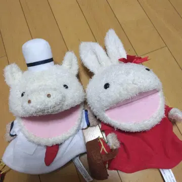 토끼와 돼지 퍼펫 마펫 세트