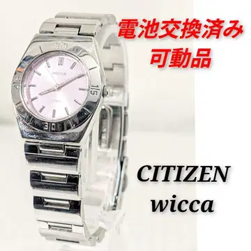 CITIZEN wicca 여성용 배터리 교체 완료 가동품 X-93