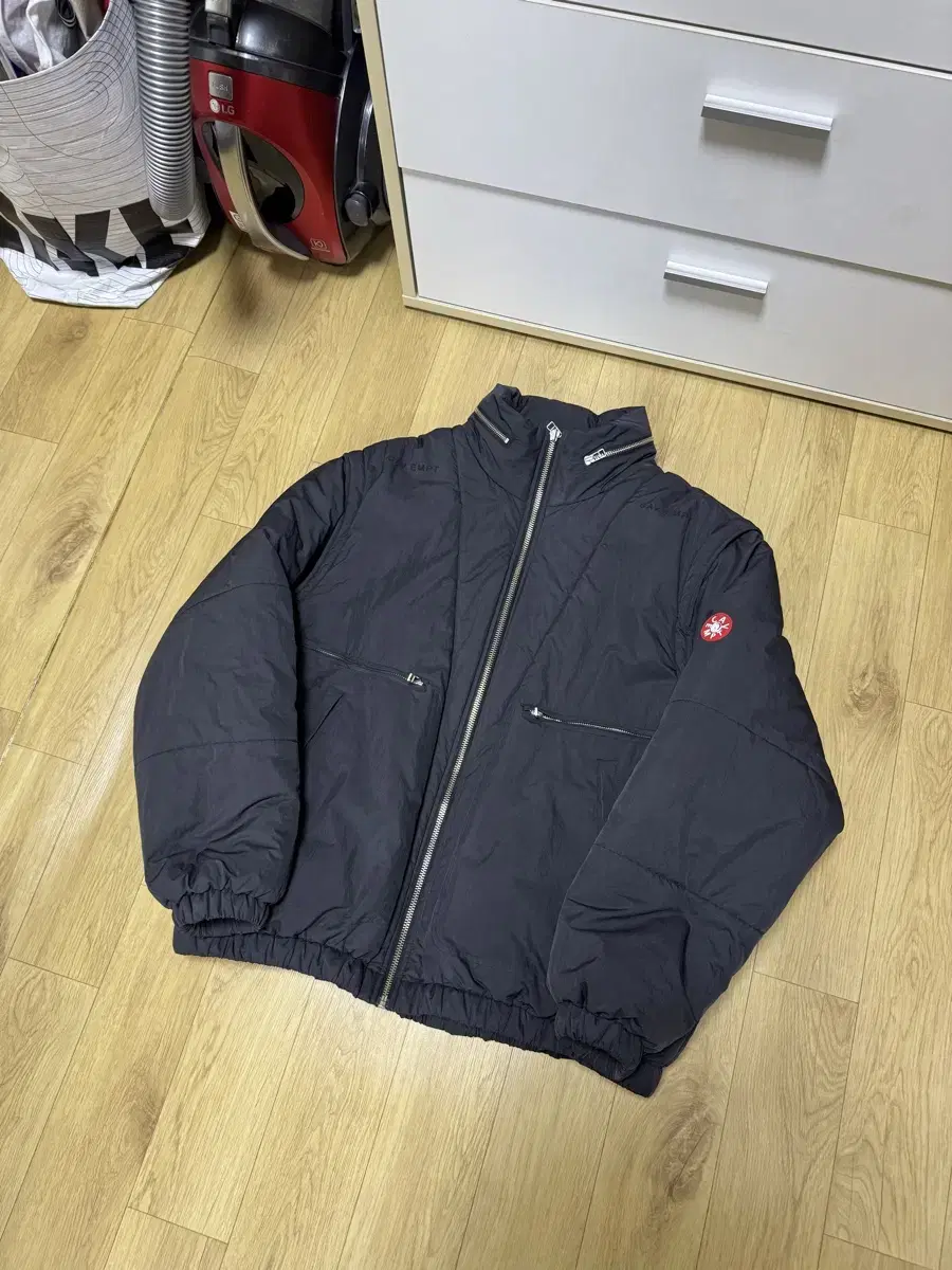 cavempt detach sleeve bomber jacket
