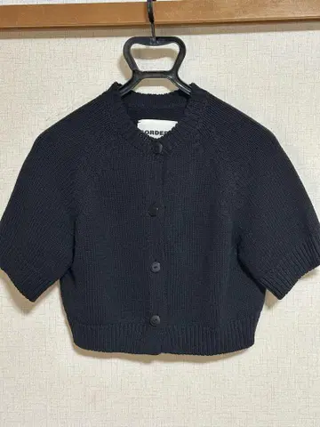 코르델라 반팔 가디건 BLACK