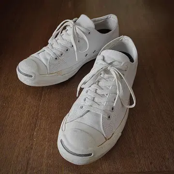 컨버스 잭 파셀 화이트 가죽 28.0cm