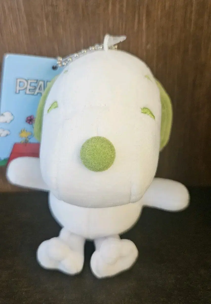 피너츠 스누피 초록 인형키링