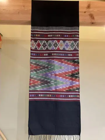 태국 민족 의상 숄더 숄 태피스트리 테이블 러너 빈티지