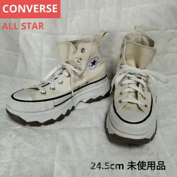 미사용 컨버스 올스타 트랙 웨이브 하이 24.5cm 통굽