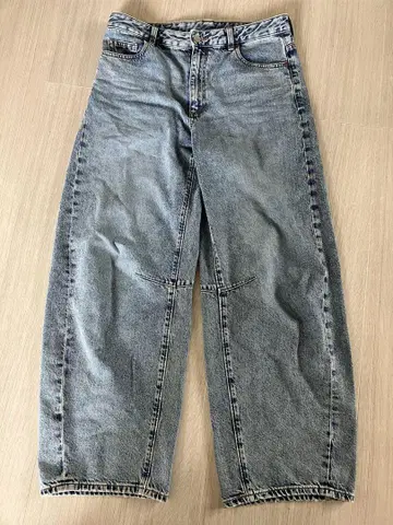 지유 배럴 레그 청바지 XL 사이즈