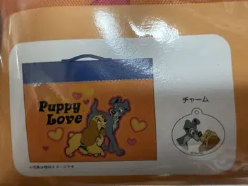미사용 새상품 디즈니 강아지 이야기 레이디&카드놀이 참 포함 수납 박스