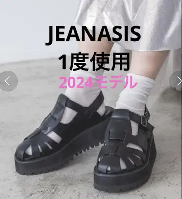 [1회 착용] JEANASIS 플랫폼 구르카 샌들 통굽 24~24.5