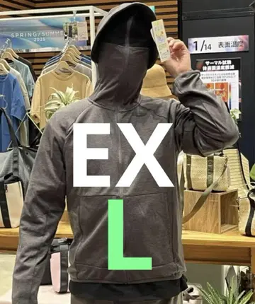 워크맨 쿨 UV 선쉐이드 후드티 EX 그레이 L