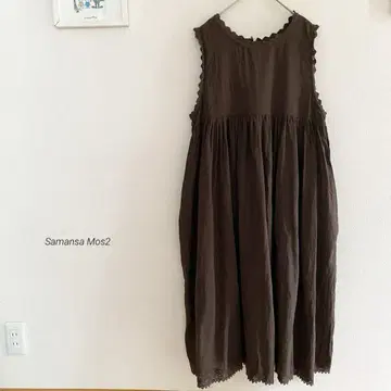 Samansa Mos2 앞뒤 슬리브리스 원피스 5735