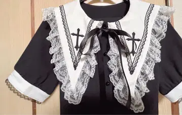 MARS 토끼 미쿠 콜라보 크로스 자수 셋업 반팔