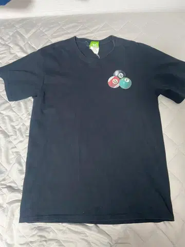 HUF 당구공 디자인 티셔츠 L 블랙