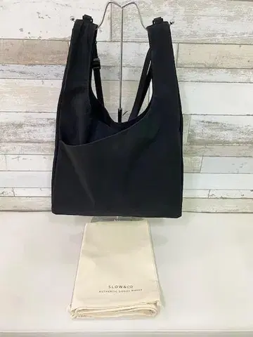 SLOW&CO 슬로우 앤 코 백 나일론 블랙 수납 가방 포함