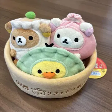 리락쿠마 딤섬 봉제 인형 세트