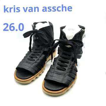 kris van assche 크리스 반 아쉬 가죽 샌들 블랙 26