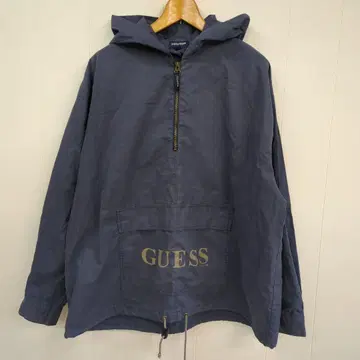 90년대 GUESS 아노락 파카 L 네이비 빈티지
