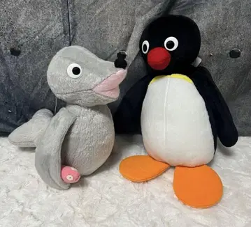 1995년 당시 상품 핑구 2개 세트 봉제 인형 헤이세이 레트로