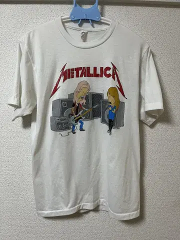 METALLICA 애니메이션 티셔츠 화이트