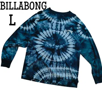 BILLABONG 빌라봉 타이다이 롱 T 긴팔 컷 티셔츠 블루 L