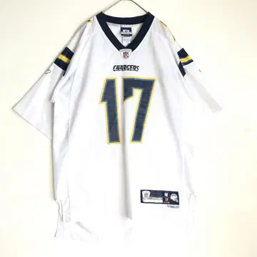 3358 NFL CHARGERS 게임 셔츠 유니폼 미식축구 화이트